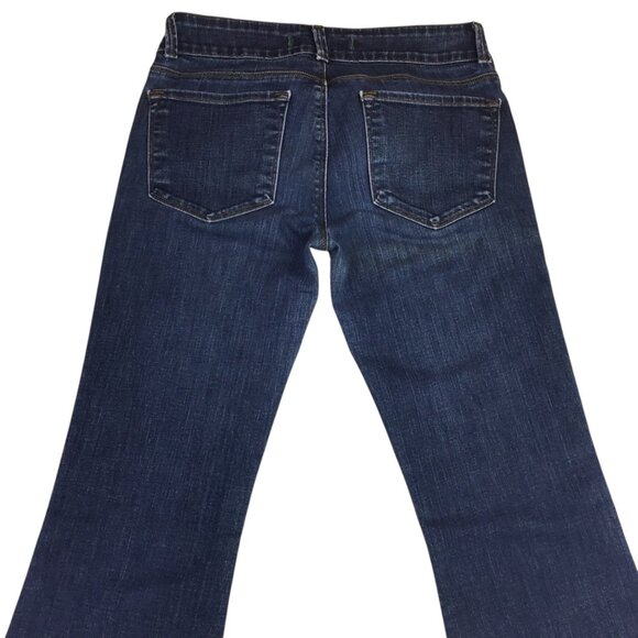 J Brand Love Story Flare Jeans Pure Wash Dark Blue Womens 28 Cotton Blend Denim - Picture 8 of 13